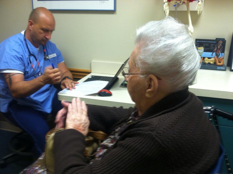 Just one of the duties of a caregiver is to get your parent to the doctor.