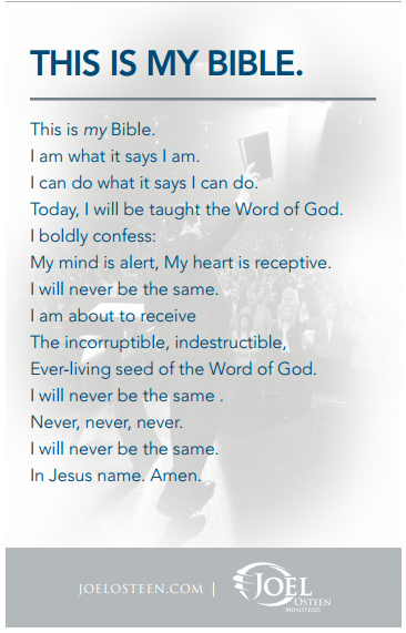 My Bible Pledge.